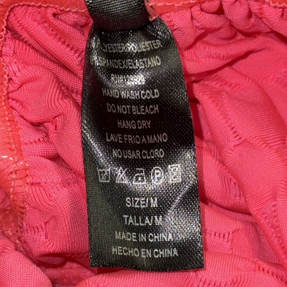 New Mix Honeycomb Cellulite Hiding Yoga Athletic Legging Hot Pink Size M Used - Picture 7 of 9